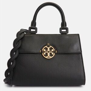 Tory Burch Miller Top-Handle Satchel with Gold Logo Accent